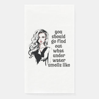 Serviette En Papier Ce que l'eau sent comme