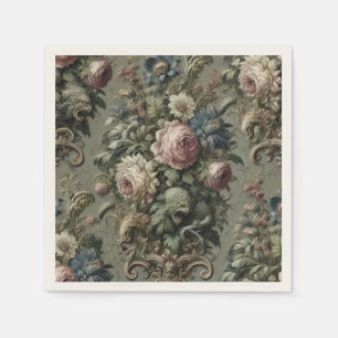 Serviette En Papier Ce qui se cache sous la fleur - gothique victorien