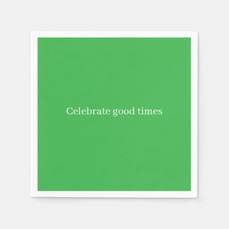 Serviette En Papier 'Celebrate Good Times' Festive Cheerful Birthday