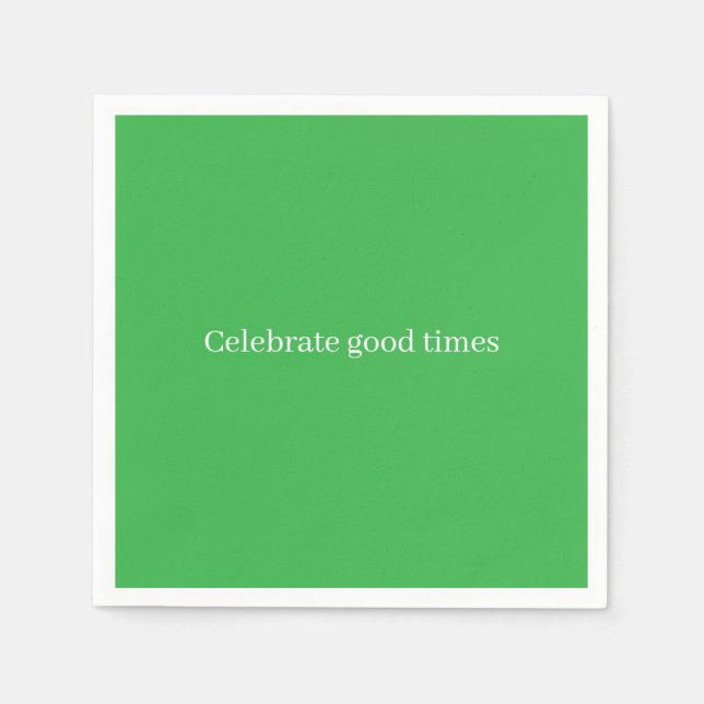 Serviette En Papier 'Celebrate Good Times' Festive Cheerful Birthday  (Devant)