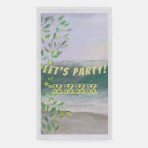 Serviette En Papier Célébration de la fête de Ocean Beach
