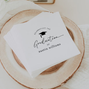Serviette En Papier Célébration de la remise des diplômes d'un garçon