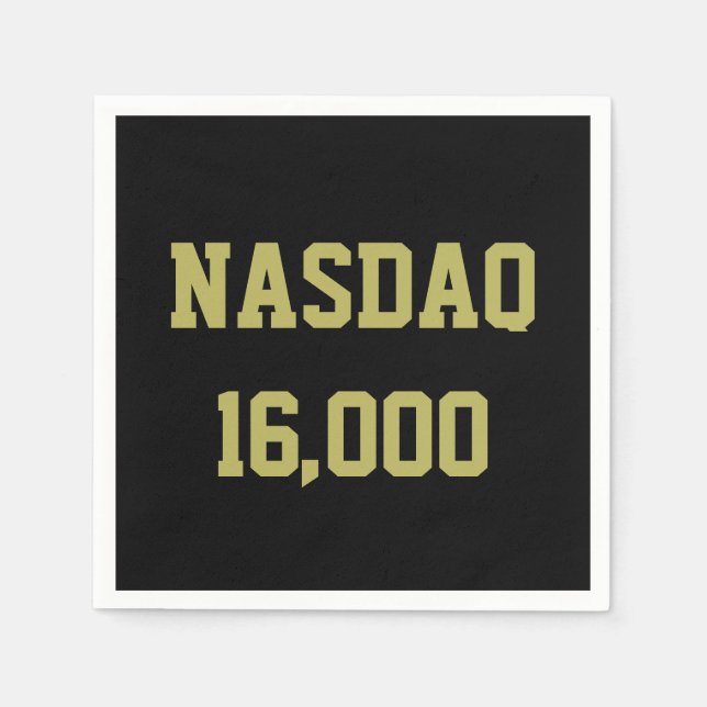 Serviette En Papier Célébration du marché Stock NASDAQ 16000 (Devant)