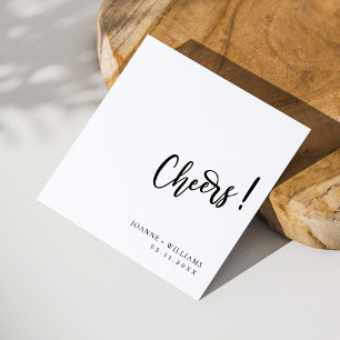 Serviette En Papier Célébrez dans le style : Personnalisé 'Cheers!' Ma