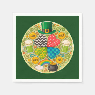 Serviette En Papier Célébrez la Saint-Patrick
