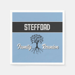 Serviette En Papier Célébrez ! Votre réunion de famille personnalisée