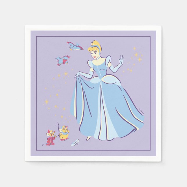 Serviette En Papier Cendrillon | Bibbidi, Bobbidi, Boo (Devant)