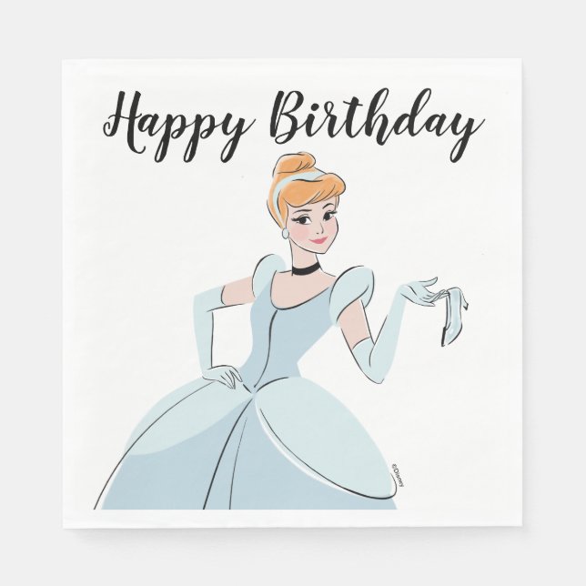 Serviette En Papier Cendrillon Moment magique (Devant)