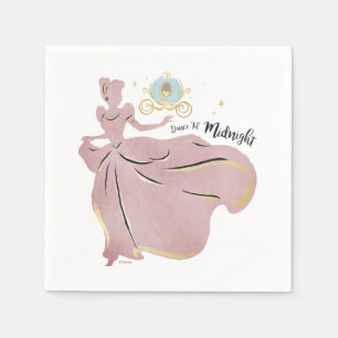 Serviette En Papier Cendrillon Silhouette "Danse jusqu'à minuit"