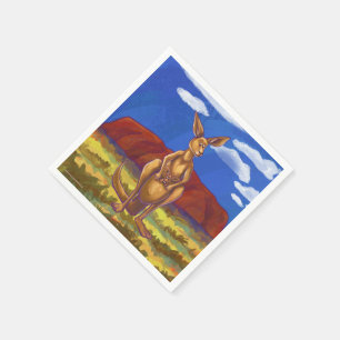 Serviette En Papier Centre du parti Kangaroo