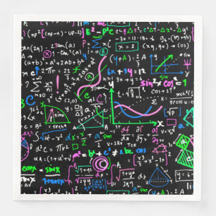 Serviette En Papier Cercle d'éducation mathématique linéaire