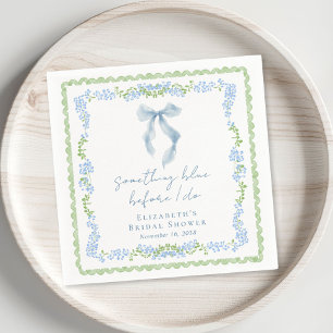 Serviette En Papier Cérémonie de Baby Shower pour Quelque Chose de Ble
