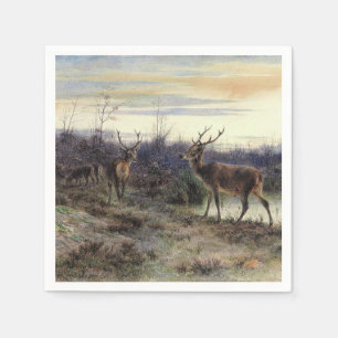 Serviette En Papier Cerf dans la forêt de Fontainebleau (Rosa Bonheur)