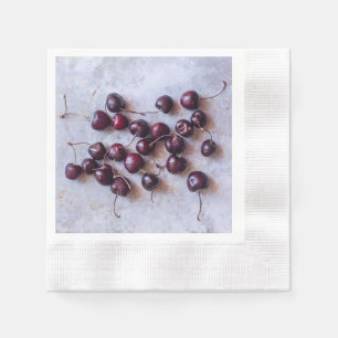 Serviette En Papier Cerises