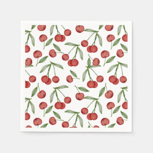 Serviette En Papier Cerises 