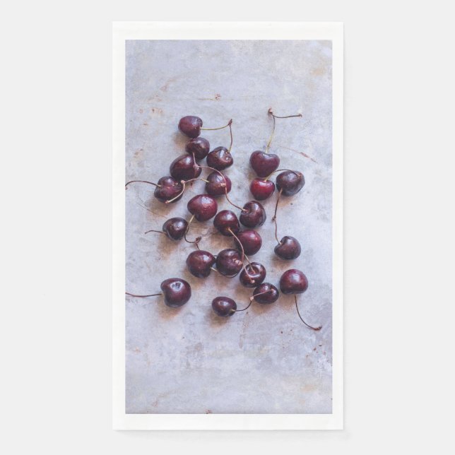 Serviette En Papier Cerises (Devant)