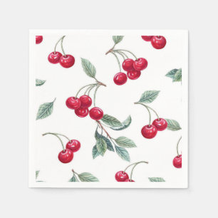Serviette En Papier Cerises