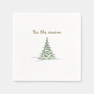 Serviette En Papier C'est la saison Arbre de Noël Debbie Groovy Père N