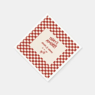 Serviette En Papier C'est l'Amour Mariage Italien Vintage