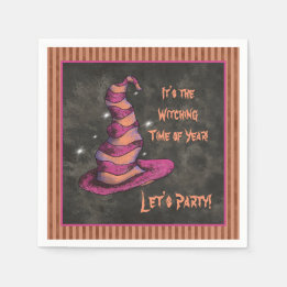Serviette En Papier C'est l'Halloween de l'année en sorcière