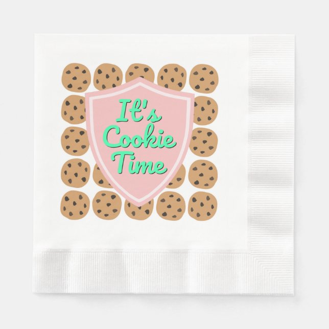 Serviette En Papier C'est l'heure du cookie Troop Beverly Hills (Devant)