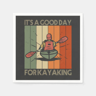 Serviette En Papier C'est une bonne journée pour Kayaking Funny Outdoo