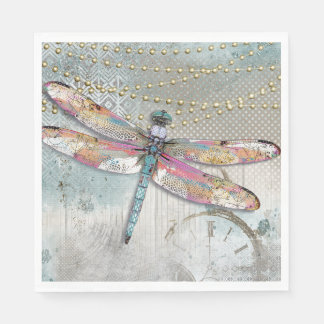Serviette En Papier C'Est Votre Temps Dragonfly Napkin