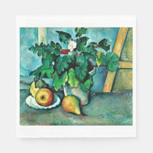 Serviette En Papier Cezanne - Pot de primeurs et fruits