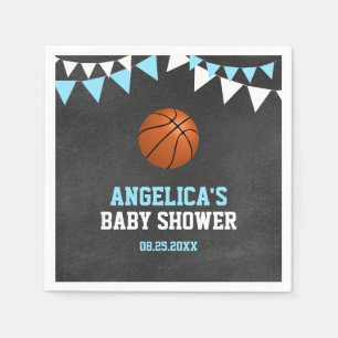 Serviette En Papier Chalkboard Sports BASKETBALL Thème Baby shower