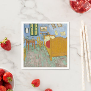 Serviette En Papier Chambre de Van Gogh à Arles - Jaune et Bleu Classi