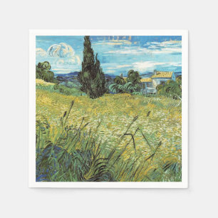 Serviette En Papier Champ de blé vert Vincent van Gogh