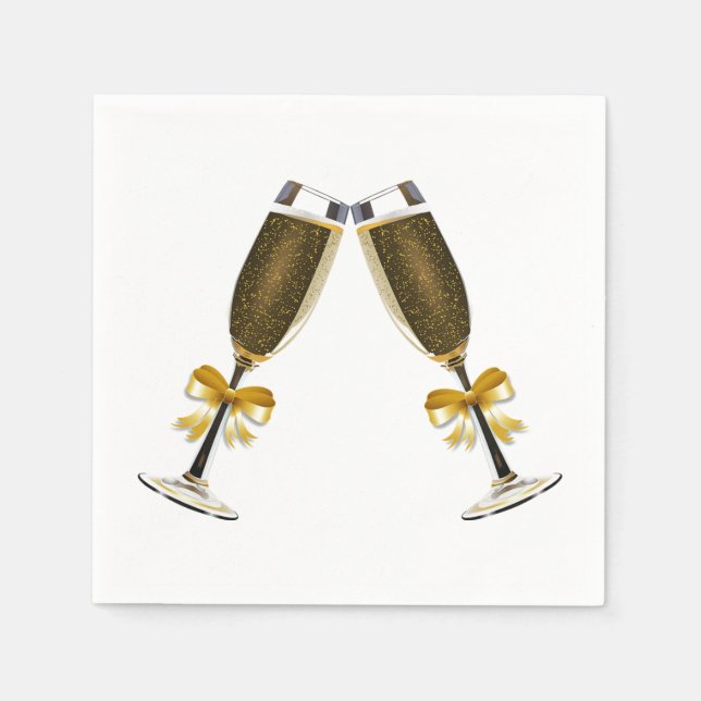Serviette En Papier champagne (Devant)