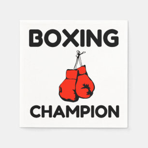 SERVIETTE EN PAPIER CHAMPION DE BOXING
