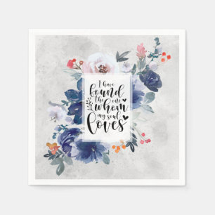 Serviette En Papier Chanson de Salomon 3:4 J'ai trouvé la Fleur Unique