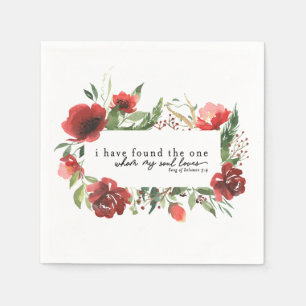 Serviette En Papier Chanson de Salomon 3:4 J'ai trouvé le Mariage uniq