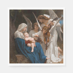 Serviette En Papier Chanson des anges de William-Adolphe Bouguereau