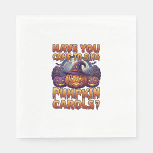 Serviette En Papier Chants de citrouille Chapeau de sorcière d'Hallowe