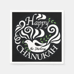 Serviette En Papier Chanukah Dove