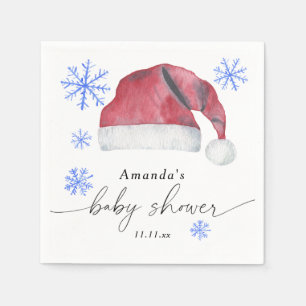 Serviette En Papier Chapeau de Père Noël - Baby shower