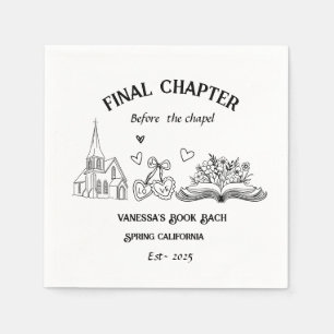 Serviette En Papier Chapitre final Avant la Chapelle Livre Bachelorett