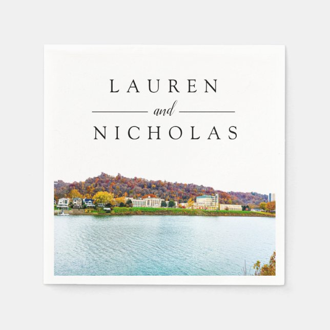 Serviette En Papier Charleston Virginie-Occidentale (Devant)