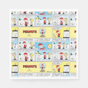 Serviette En Papier Charlie Brown Boule à neige
