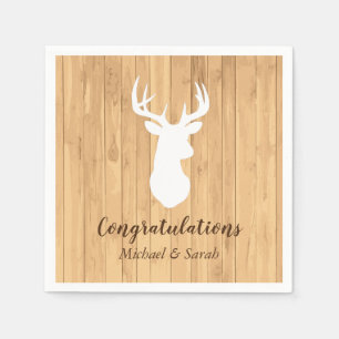 Serviette En Papier Chasse aux cerfs Lodge Baby shower Antlers