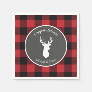 Serviette En Papier Chasse aux cerfs Lodge Baby shower Antlers