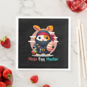 Serviette En Papier Chasseur d'oeufs Ninja