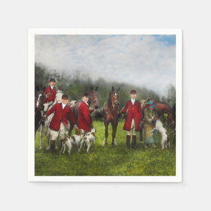 Serviette En Papier Chasseur - La chasse au renard - Tally-ho 1924