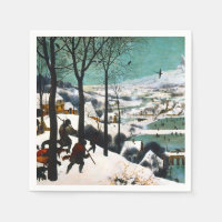Chasseurs dans le paysage de neige Pieter Bruegel
