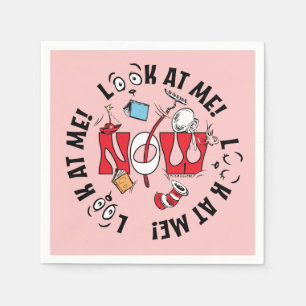 Serviette En Papier Chat dans le Casquette Regarde-Moi ! Regarde-Moi