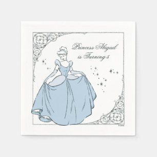 Serviette En Papier Château de Cendrillon   Fairy Tale Anniversaire