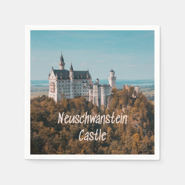 Serviette En Papier Château de Neuschwanstein Allemagne (Devant)